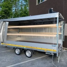 Remorque EDUARD avec bâche haute coulissante – 2700 kg