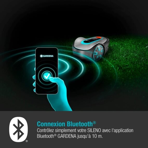 Robot tondeuse GARDENA Sileno Minimo 250 – Compact, intelligent et silencieux – Image 2