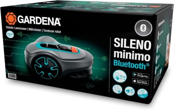 Robot tondeuse GARDENA Sileno Minimo 250 – Compact, intelligent et silencieux – Image 4