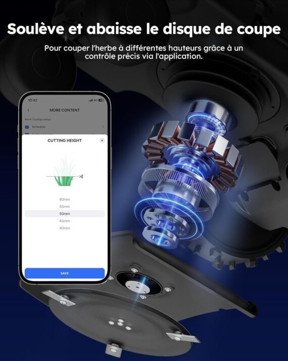 ANTHBOT Pion – Robot Tondeuse 1000 m², Navigation Intelligente – Image 3