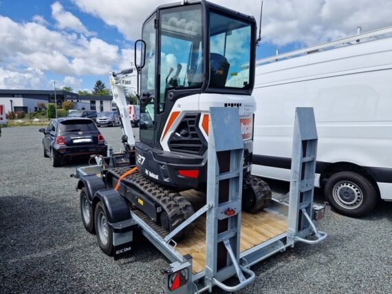 Bobcat E27Z (2023) + Remorque ECIM + 3 Godets + Marteau BRH Furukawa FX35-S – Image 6