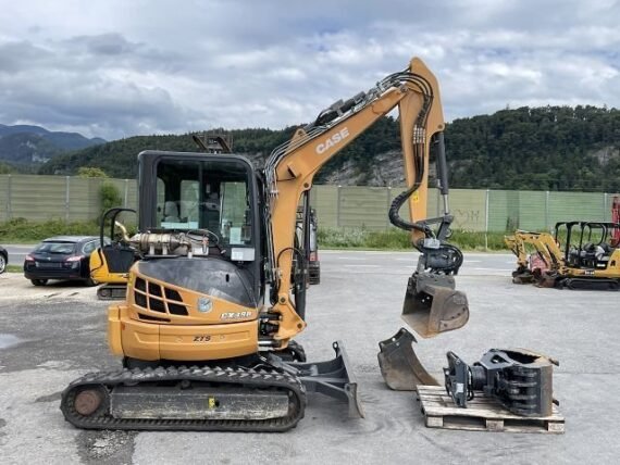 Case CX 39B S2 d’Occasion (2014) – Mini-Pelle 3,9T + 3 Godets + Grappin
