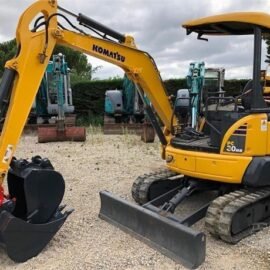 Komatsu PC30MR (2008) – Mini Pelle 3,29T, 3810 Heures, 3 Godets